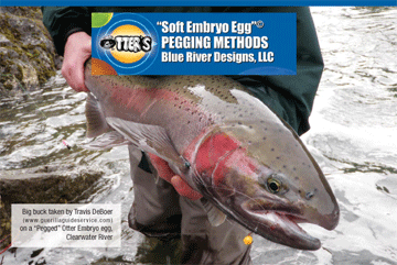 OTTER'S Soft Milking Egg® realistic milking egg patterns for fly tying, fly  fishing, for cold water fish species, including steelhead, salmon, and  trout.